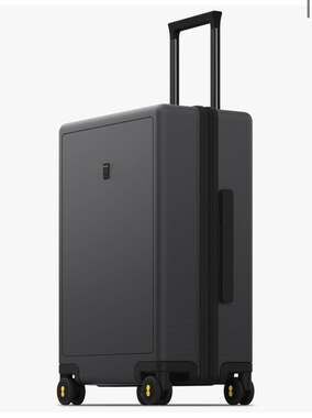 LEVEL8 Luminous Textured 24-Inch Checked Luggage Polycarbonate Hardshell Suitcas